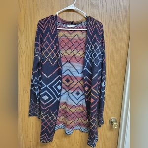 Tribal print cardigan